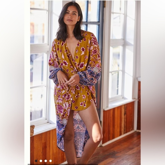 Anthropologie Dresses & Skirts - By Anthropologie Size M Long Sleeve Tunic Dress Boho Bohemian